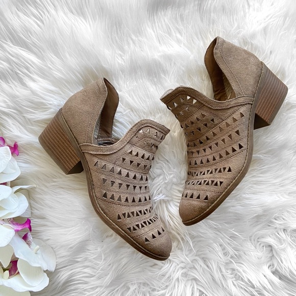 Fergalicious Shoes - Fergalicious lacer cut perforated ankle booties